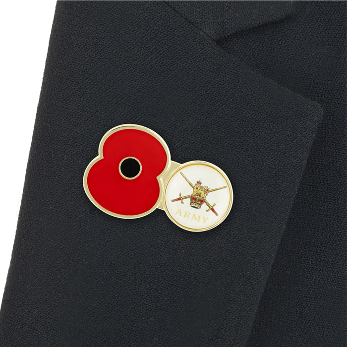 Service Poppy Pin Army