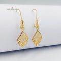 Shankal Spike Earrings Made Of 21K Yellow Gold by Saeed Jewelry-27405