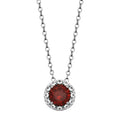 Silver Birthstone Necklace image 0
