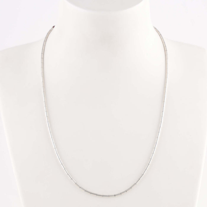 Silver Heishi Necklace