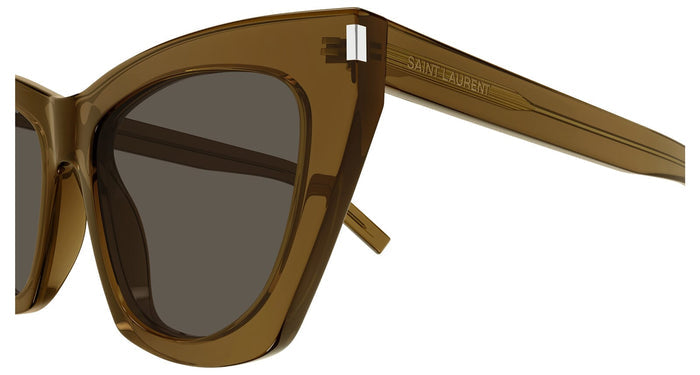 Saint Laurent SL 214 #colour_shiny brown/brown with light mirror