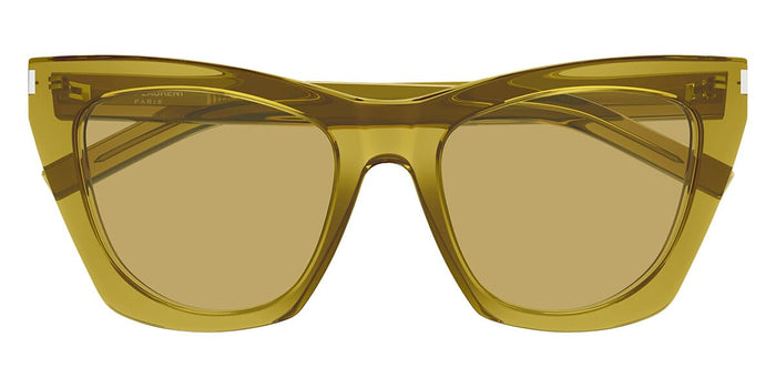 Saint Laurent SL 214 #colour_shiny crystal olive green/brown