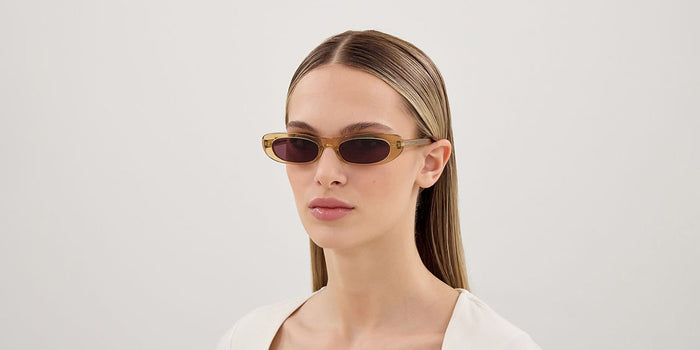Saint Laurent SL 557 #colour_shiny yellow crystal/violet