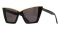 Saint Laurent SL 570 #colour_shiny black with gold/dark grey smoke