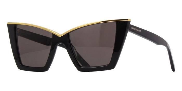 Saint Laurent SL 570 #colour_shiny black with gold/dark grey smoke