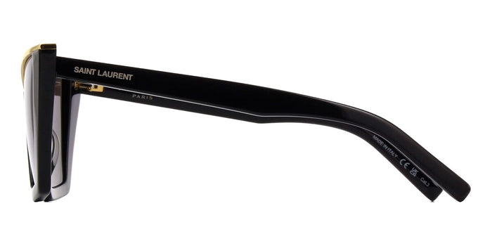 Saint Laurent SL 570 #colour_shiny black with gold/dark grey smoke