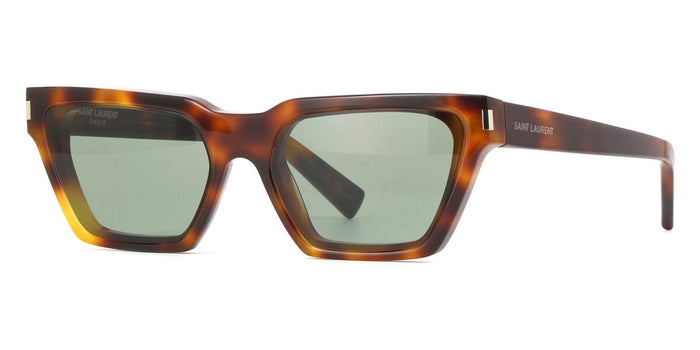 Saint Laurent SL 633 #colour_shiny dark havana/green with light mirror