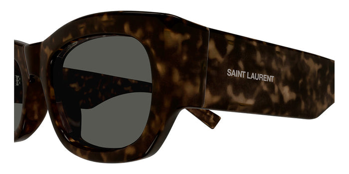 Saint Laurent SL 713 #colour_shiny dark havana/grey with light mirror