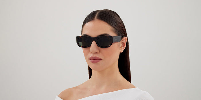 Saint Laurent SL 713 #colour_shiny dark havana/grey with light mirror