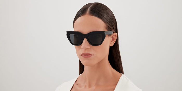 Saint Laurent SL 759 #colour_shiny black/grey with light mirror