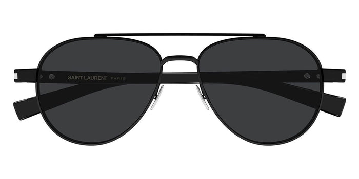 Saint Laurent SL 843 #colour_matte black/grey with light mirror