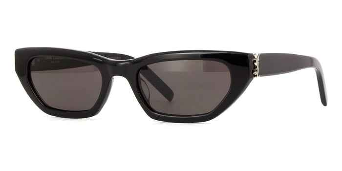 Saint Laurent SL M126 #colour_shiny black/grey with light mirror