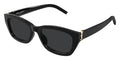 Saint Laurent SL M153/F #colour_shiny black/grey with light mirror
