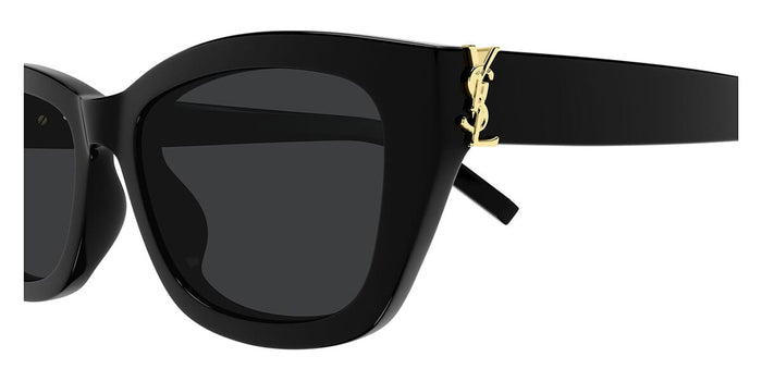 Saint Laurent SL M153/F #colour_shiny black/grey with light mirror