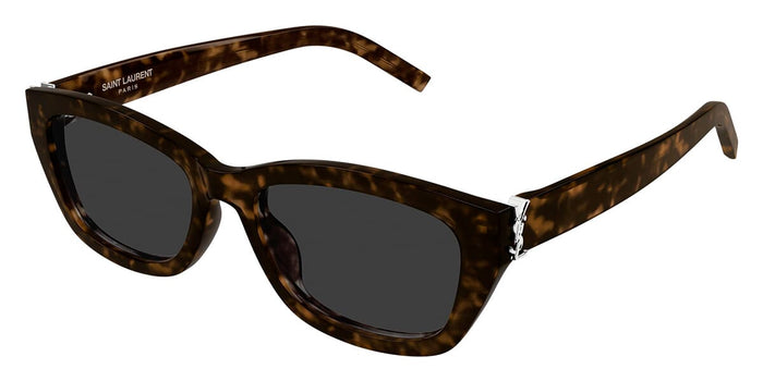 Saint Laurent SL M153/F #colour_shiny dark havana/grey with light mirror