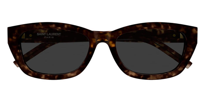 Saint Laurent SL M153/F #colour_shiny dark havana/grey with light mirror
