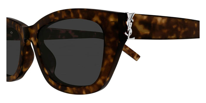 Saint Laurent SL M153/F #colour_shiny dark havana/grey with light mirror