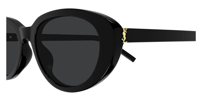 Saint Laurent SL M154/K #colour_shiny black/grey with light mirror