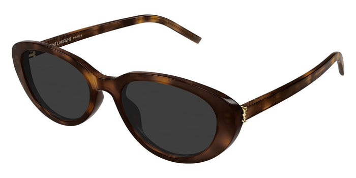 Saint Laurent SL M154/K #colour_shiny light havana/grey with light mirror