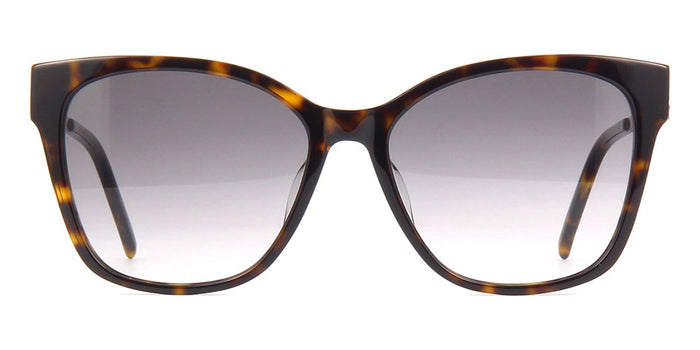 Saint Laurent SL M48S/K #colour_dark havana and spotted gold/grey gradient