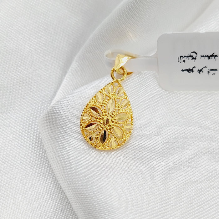 21K Small  Pendant Made of 21K Yellow Gold by Saeed Jewelry-27126
