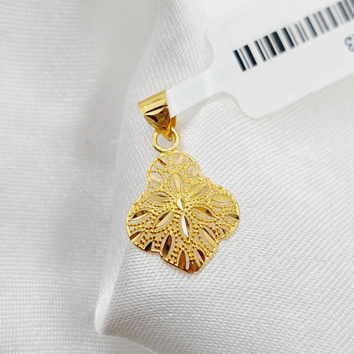 21K Small  Pendant Made of 21K Yellow Gold by Saeed Jewelry-27122
