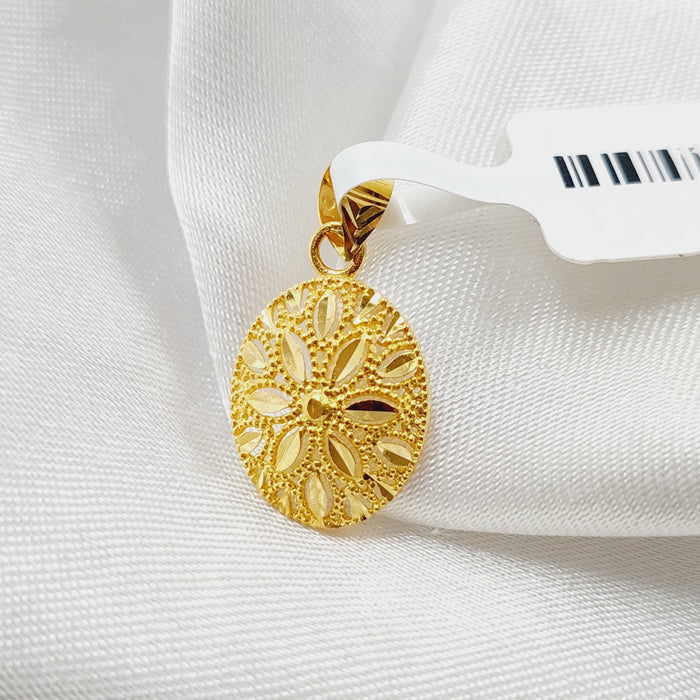 21K Small  Pendant Made of 21K Yellow Gold by Saeed Jewelry-27124