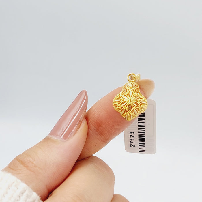 21K Small  Pendant Made of 21K Yellow Gold by Saeed Jewelry-27122