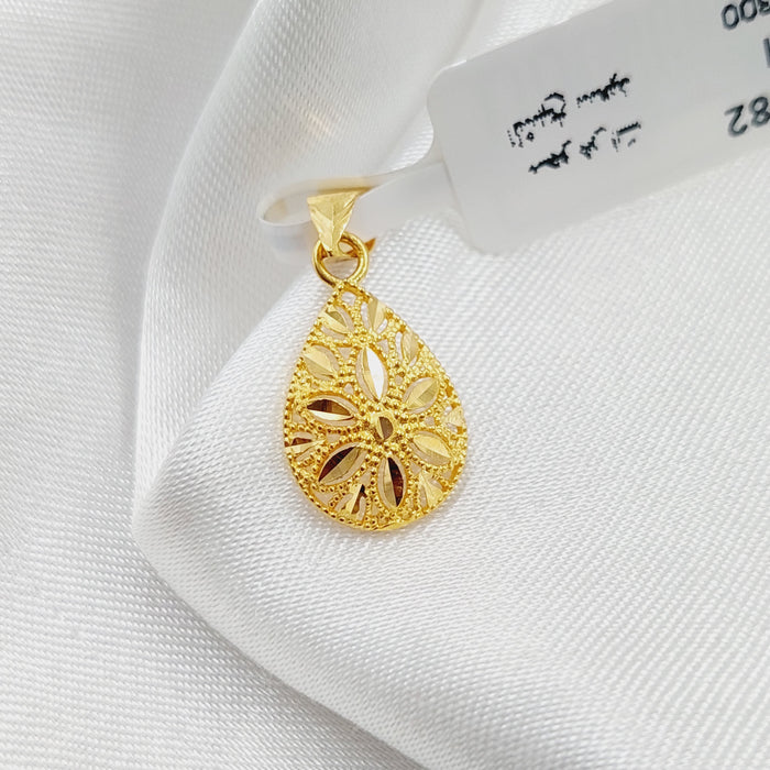 21K Small  Pendant Made of 21K Yellow Gold by Saeed Jewelry-27126