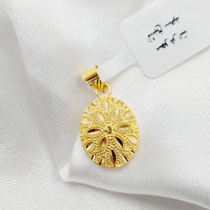 21K Small  Pendant Made of 21K Yellow Gold by Saeed Jewelry-27124