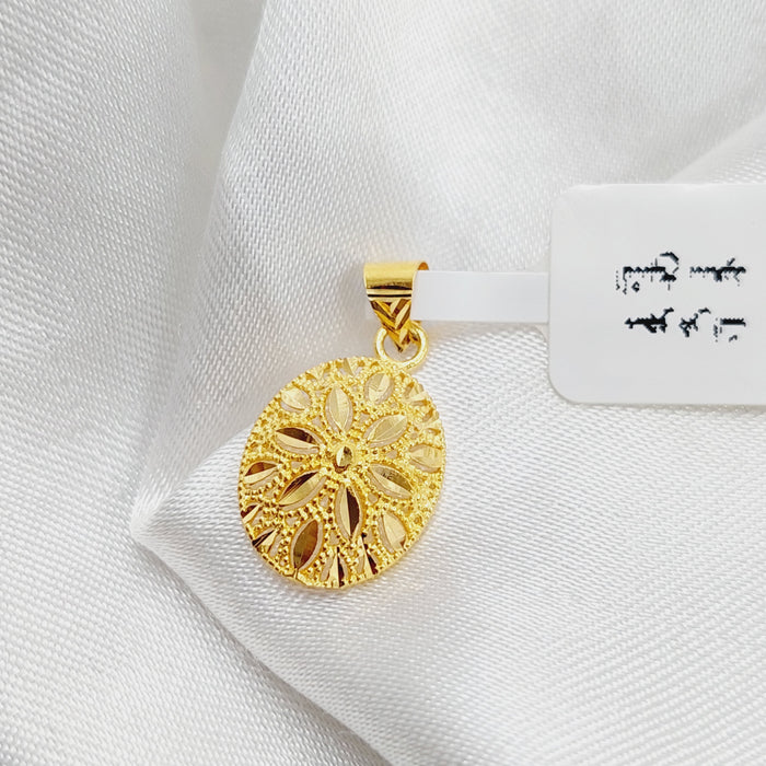 21K Small  Pendant Made of 21K Yellow Gold by Saeed Jewelry-27124