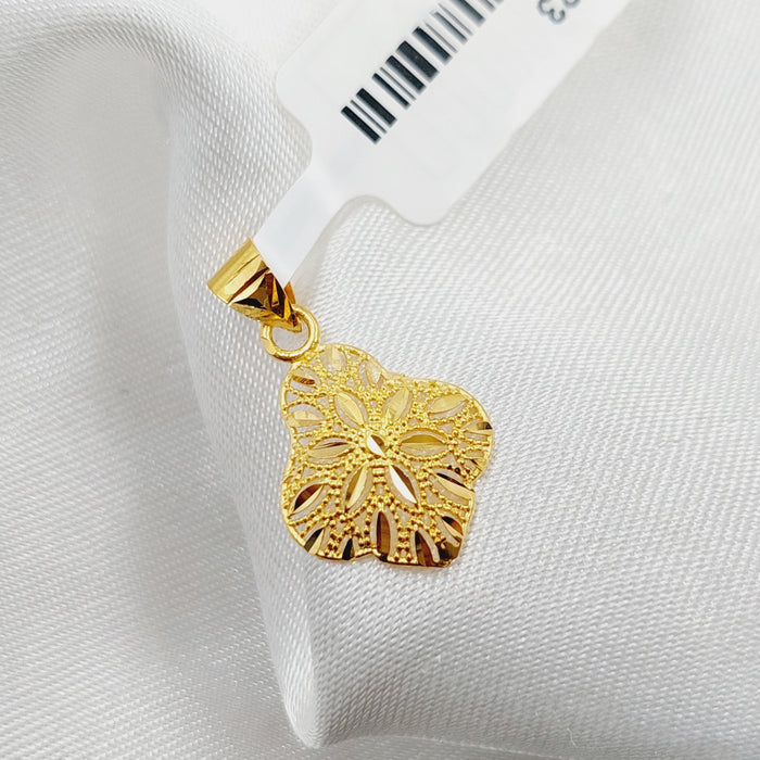 21K Small  Pendant Made of 21K Yellow Gold by Saeed Jewelry-27123