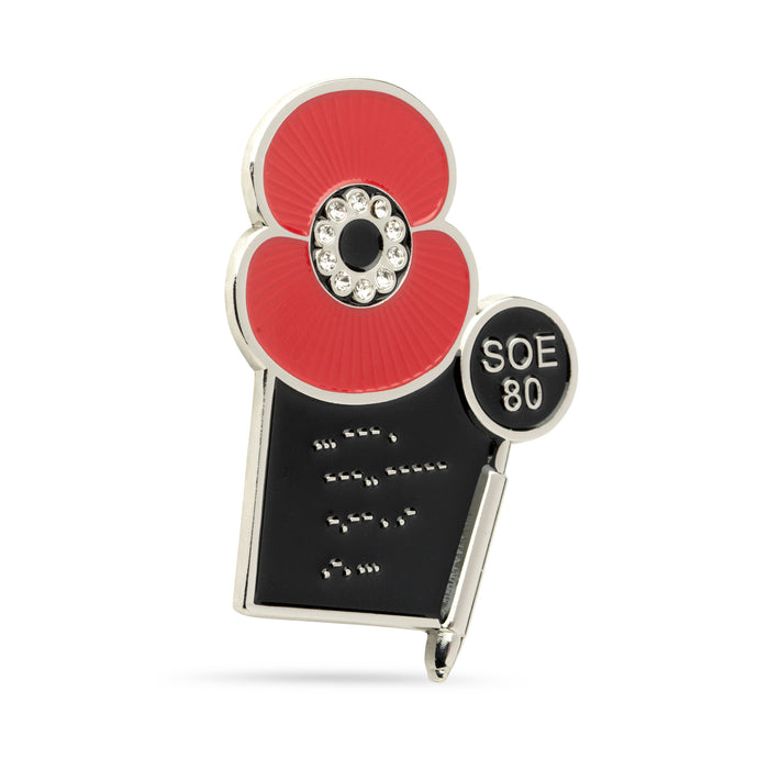 SOE 80 Poppy Badge
