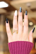 21K Soft Ring Made of 21K Yellow Gold by Saeed Jewelry-خاتم-خفيف-ناعم-2