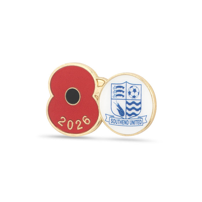 Southend United Poppy Football Pin 2026