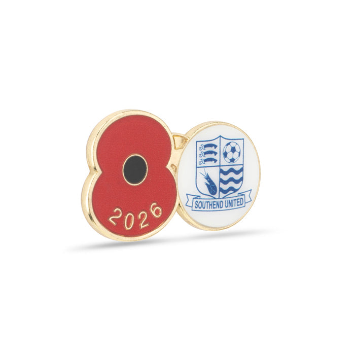 Southend United Poppy Football Pin 2026