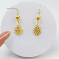 21K Spike Earrings Made of 21K Yellow Gold by Saeed Jewelry-27156