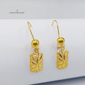 Spike Earrings Made Of  21K Yellow Gold by Saeed Jewelry-27404