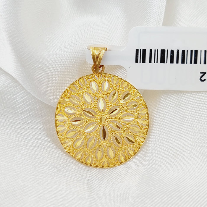Spike Pendant Made Of 21K Yellow Gold by Saeed Jewelry-28432