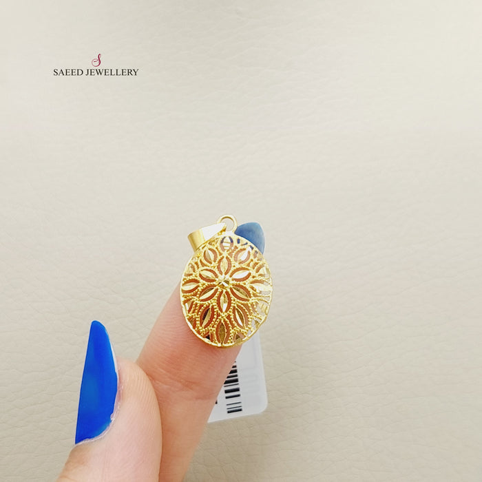 Spike Pendant Made Of  21K Yellow Gold by Saeed Jewelry-27401