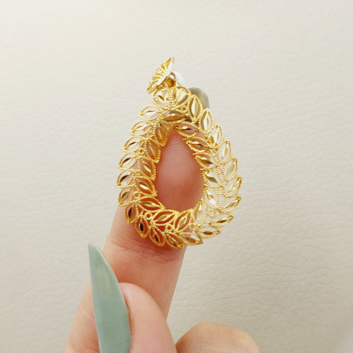 Spike Pendant Made Of 21K Yellow Gold by Saeed Jewelry-28536