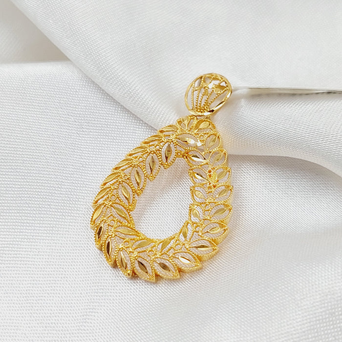 Spike Pendant Made Of 21K Yellow Gold by Saeed Jewelry-28536