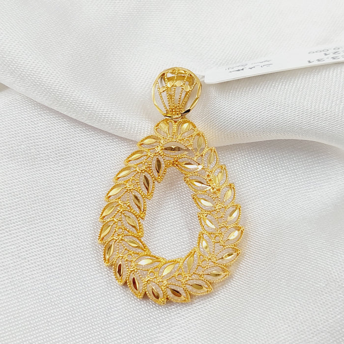 Spike Pendant Made Of 21K Yellow Gold by Saeed Jewelry-28536