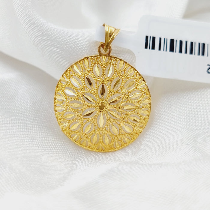 Spike Pendant Made Of 21K Yellow Gold by Saeed Jewelry-28432