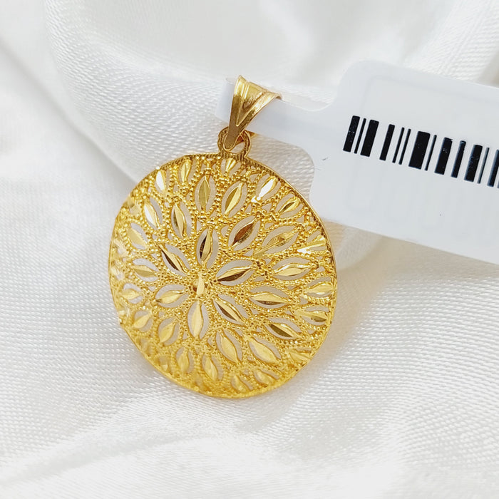 Spike Pendant Made Of 21K Yellow Gold by Saeed Jewelry-28432