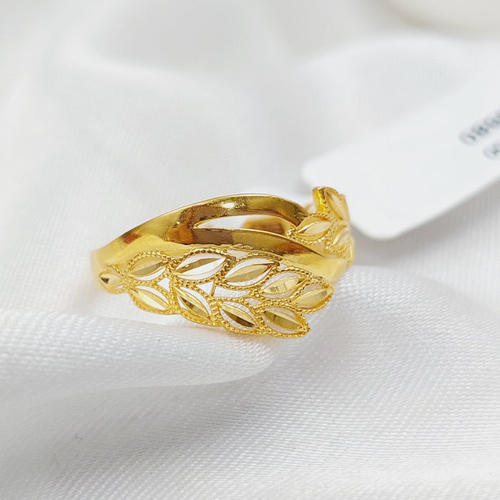 21K Spike Ring Made of 21K Yellow Gold by Saeed Jewelry-25680