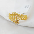21K Spike Ring Made of 21K Yellow Gold by Saeed Jewelry-25250