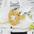 21K Spike Ring Made of 21K Yellow Gold by Saeed Jewelry-26274