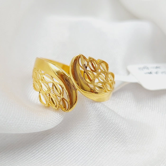 21K Spike Ring Made of 21K Yellow Gold by Saeed Jewelry-25678