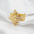 Spike Ring  Made Of 21K Yellow Gold by Saeed Jewelry-28937